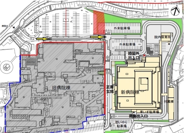 *新病院配置図