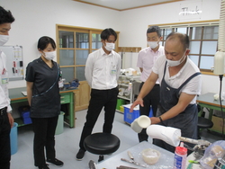 中村ブレイス見学の様子